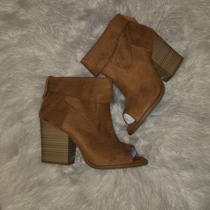 New open toe booties
